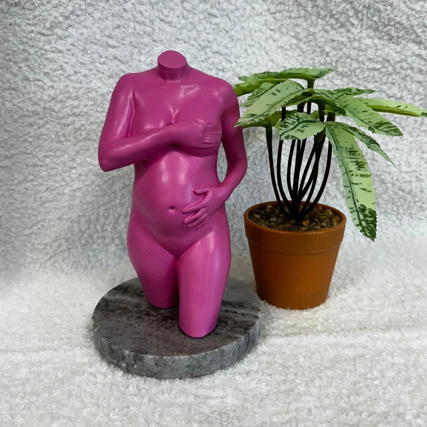 3D zwangerschaps-beeldje: 'Kleurrijk buikje'