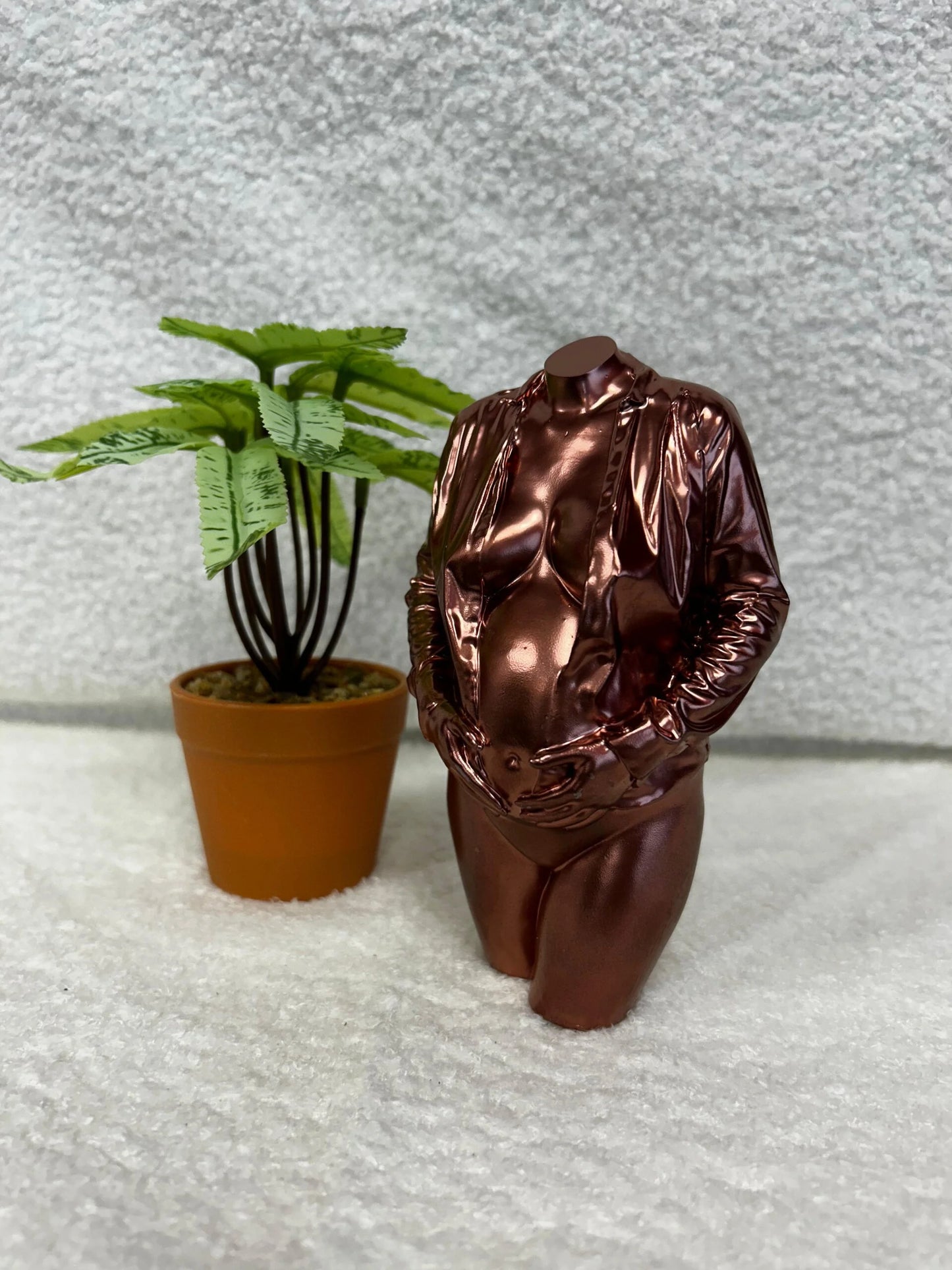 3D zwangerschaps-beeldje: 'Glanzende buikje'