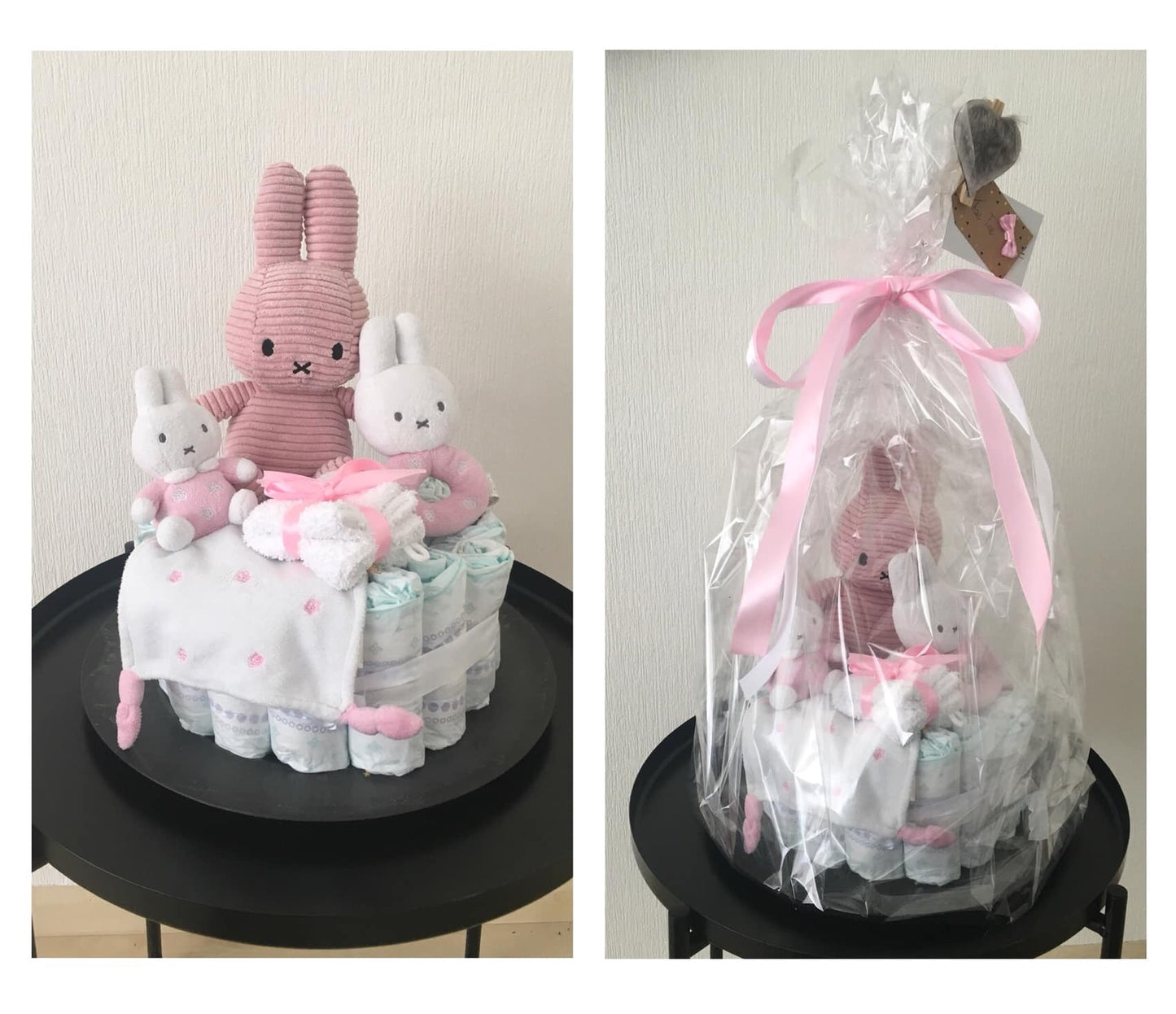 Luiertaart Nijntje roze 1laags