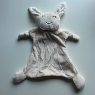 Knuffeldoekje creme (met naam)